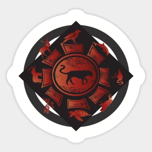 Animal wheel Sticker